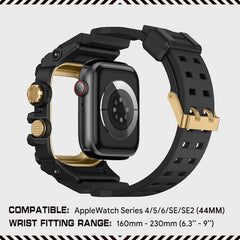 Mudmaster Style Stainless Steel Case TPU Strap Protective Sporty Band