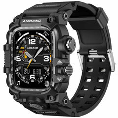 Mudmaster Style Stainless Steel Case TPU Strap Protective Sporty Band