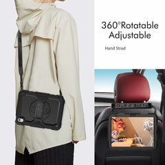 Silicone Tablet Protective Case with Strap and Stand for iPad Series