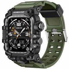 Mudmaster Style Stainless Steel Case TPU Strap Protective Sporty Band