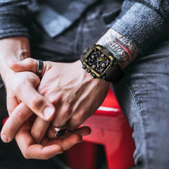 Mudmaster Style Stainless Steel Case TPU Strap Protective Sporty Band