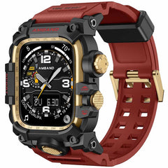 Mudmaster Style Stainless Steel Case TPU Strap Protective Sporty Band