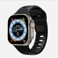 Sporty Silicone Rubber Watch Band