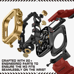 Mudmaster Style Stainless Steel Case TPU Strap Protective Sporty Band