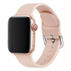 Pure Color Silicone Single Buckle Watch Bands